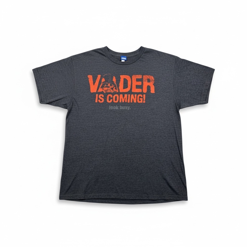 Vader Is Coming! Graphic Tee - Charcoal/Red XL